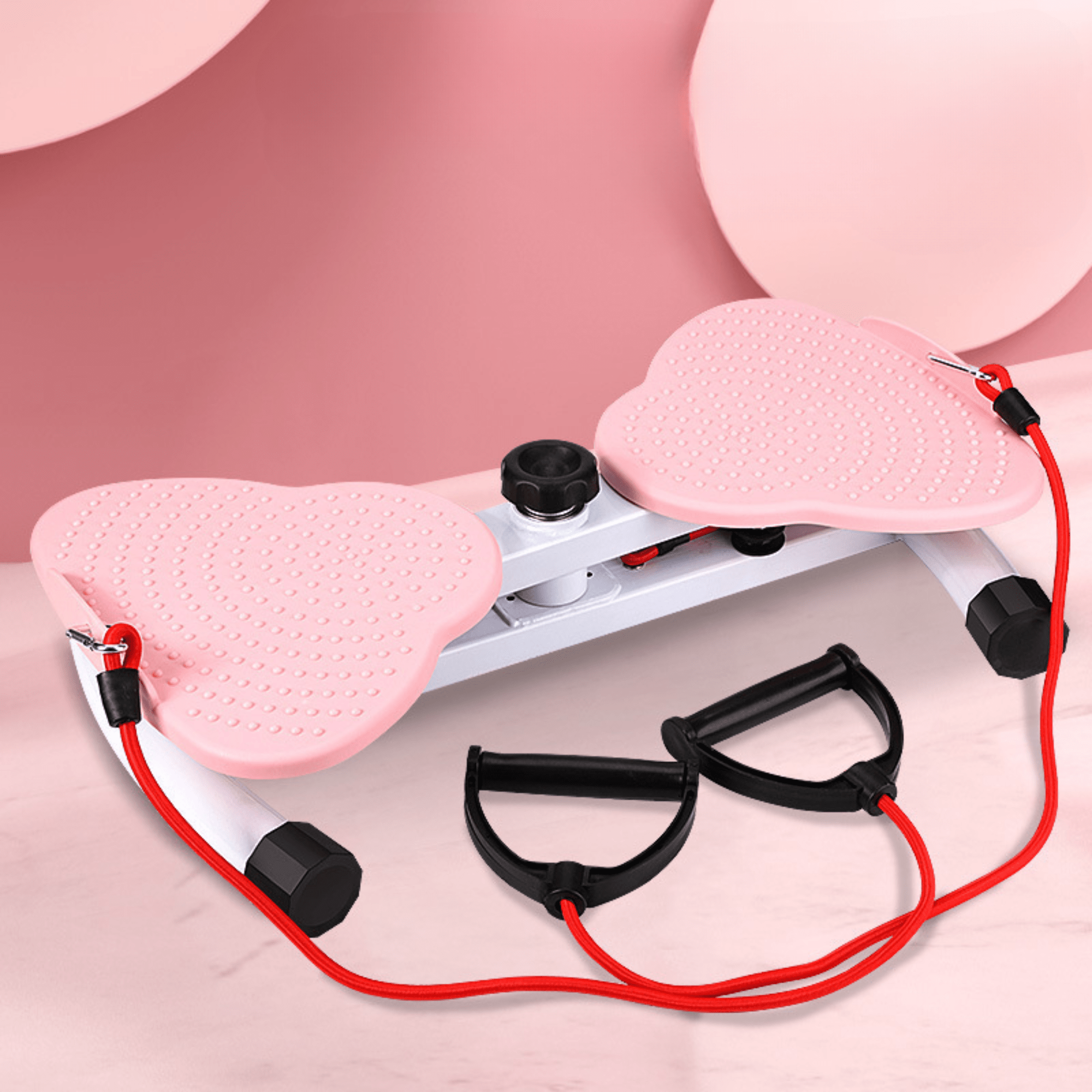 Multi-Functional Portable Twister Stepper with Resistance Bands for Home Workout