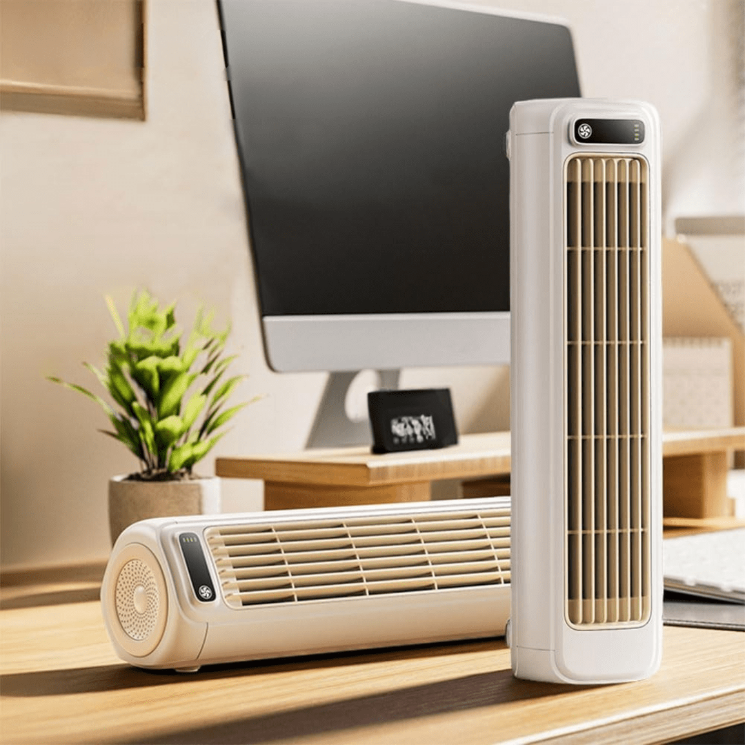 Magnetic Suspension Wall-Mount & Standing Fan with Quiet Cooling