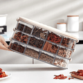 Multi-Purpose Transparent Storage Organizer Box With Handle (White)
