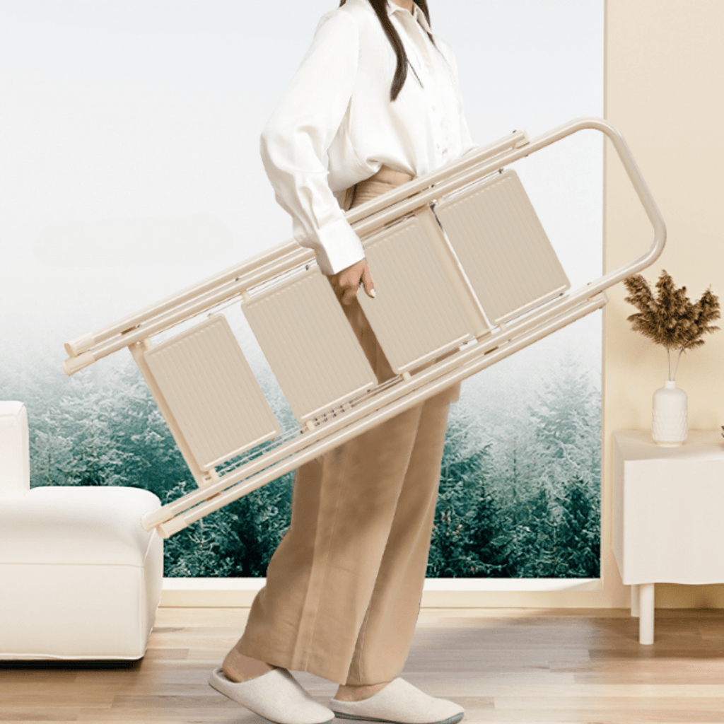 Multifunctional Steel Folding Ladder with Wide Non-Slip Pedals