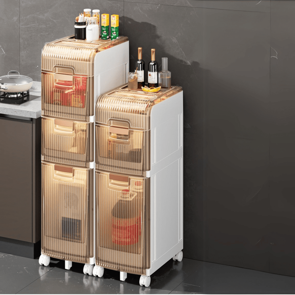 Multipurpose Plastic Bathroom Storage Cabinet