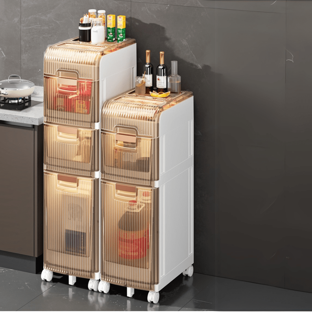 Multipurpose Plastic Bathroom Storage Cabinet