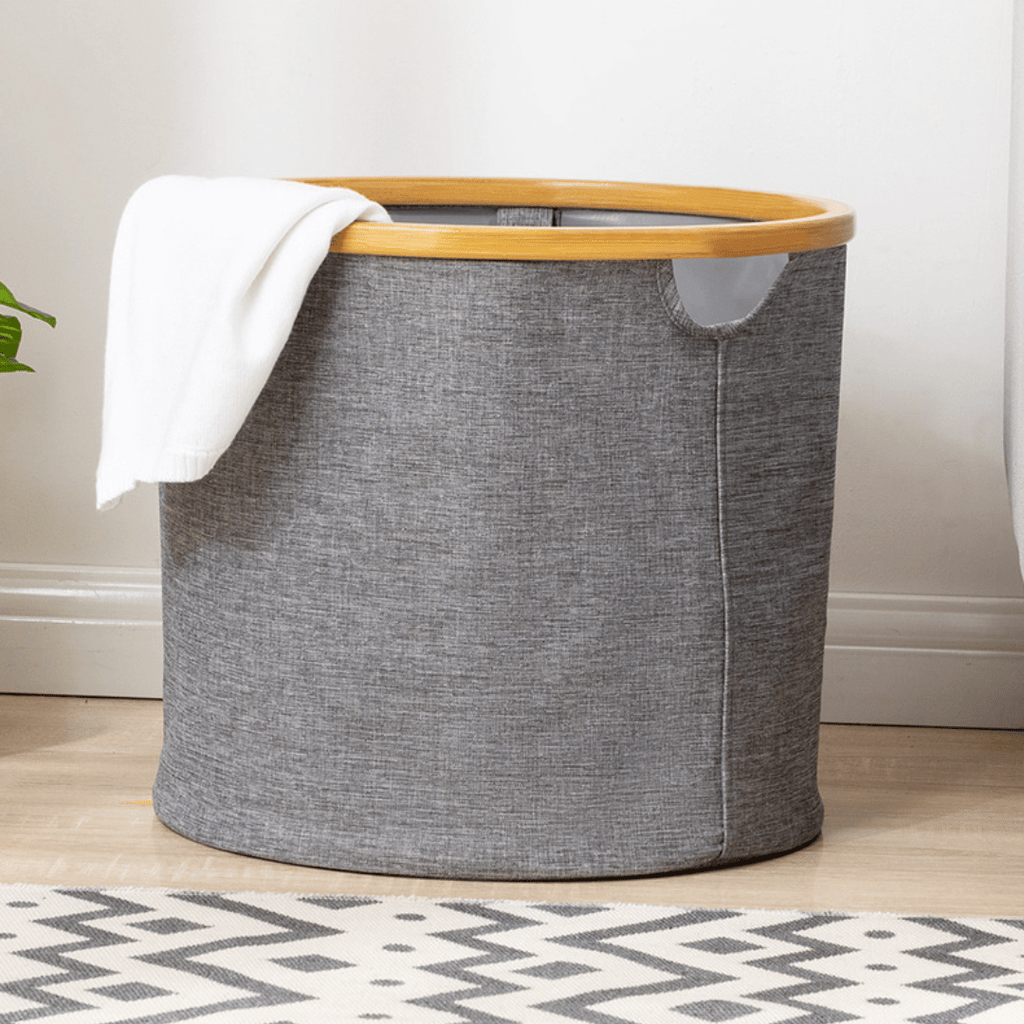 Multi-Purpose Oxford Cloth Foldable Storage Organizer Basket (Grey)