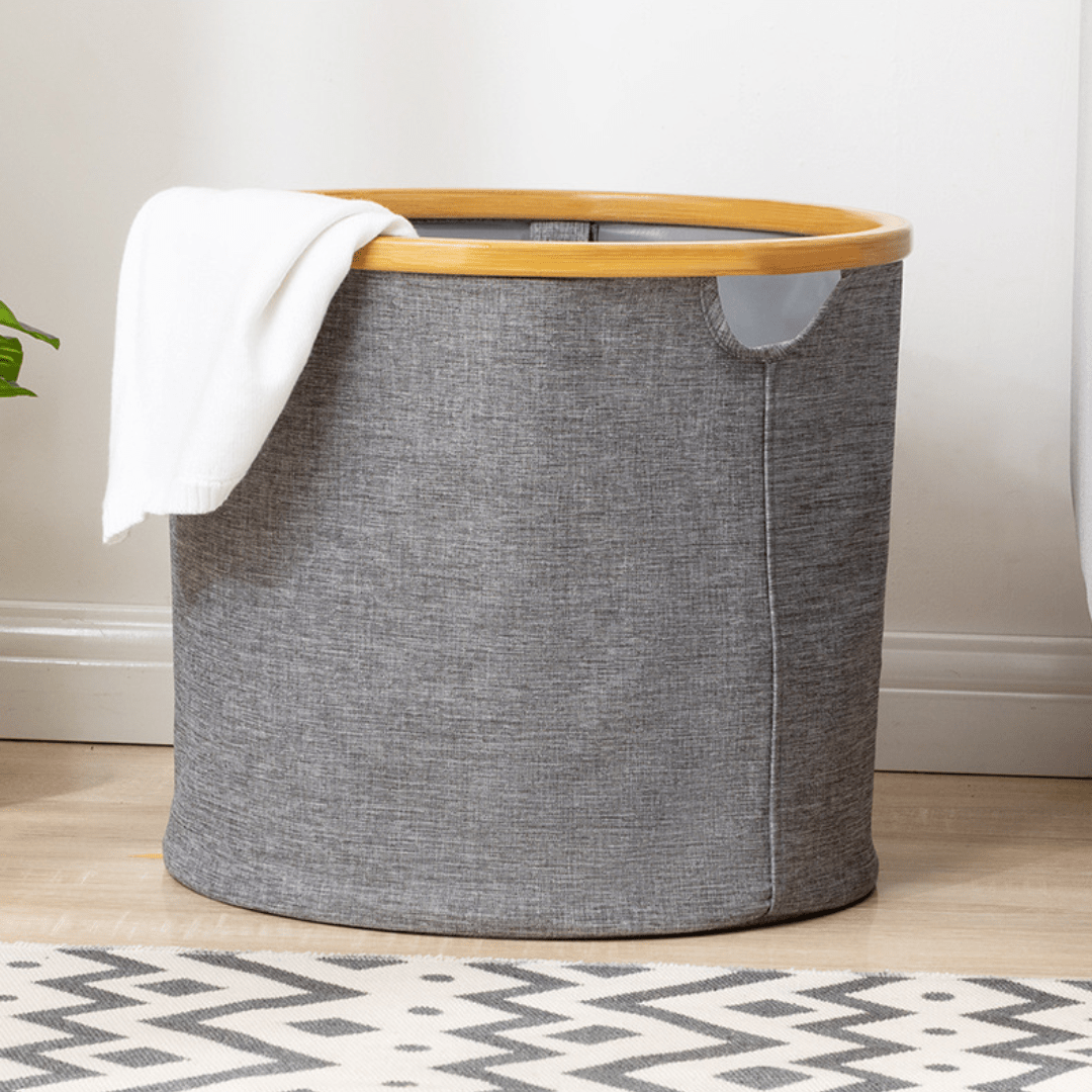 Multi-Purpose Oxford Cloth Foldable Storage Organizer Basket (Grey)