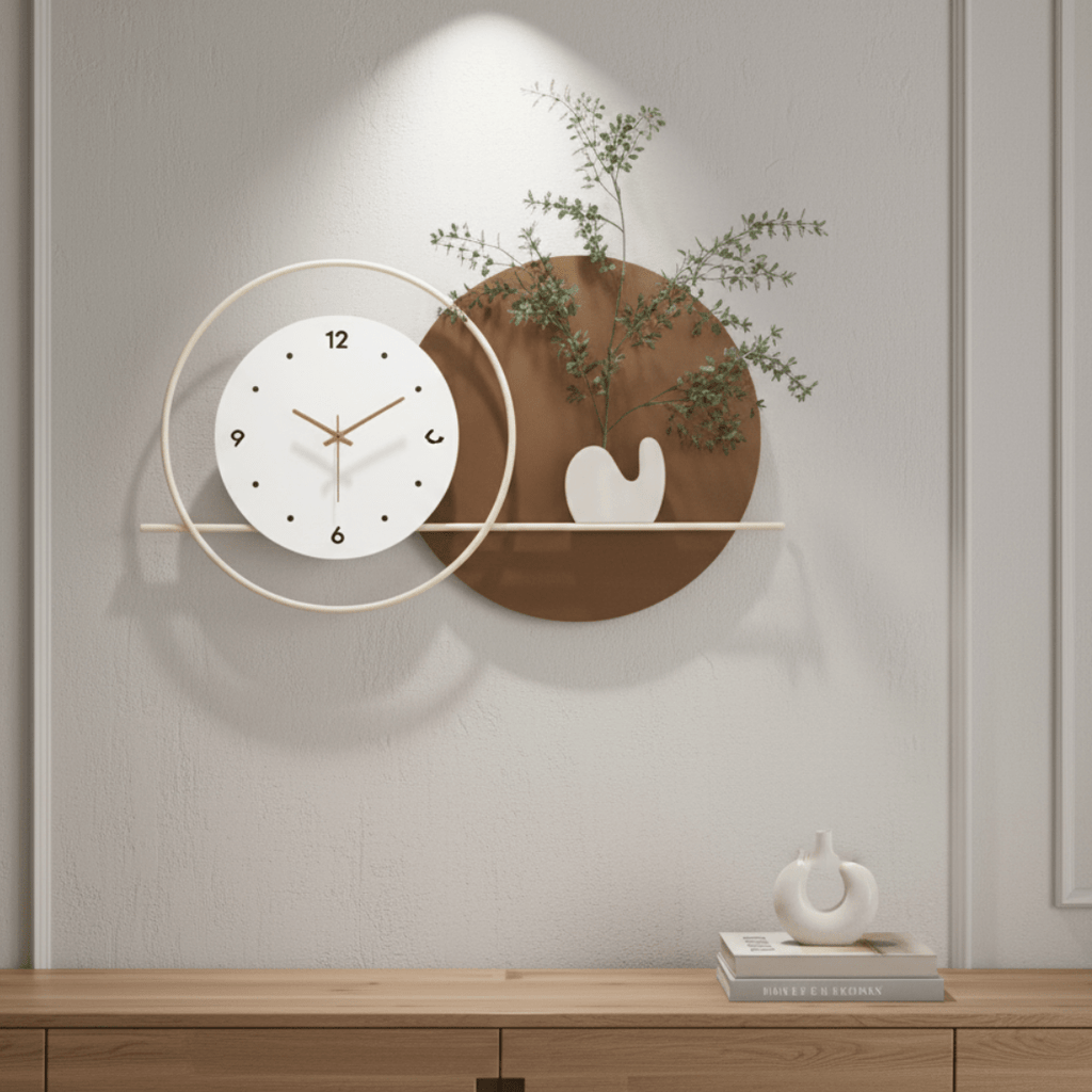Modern & Stylish Dual-Tone Wall Clock
