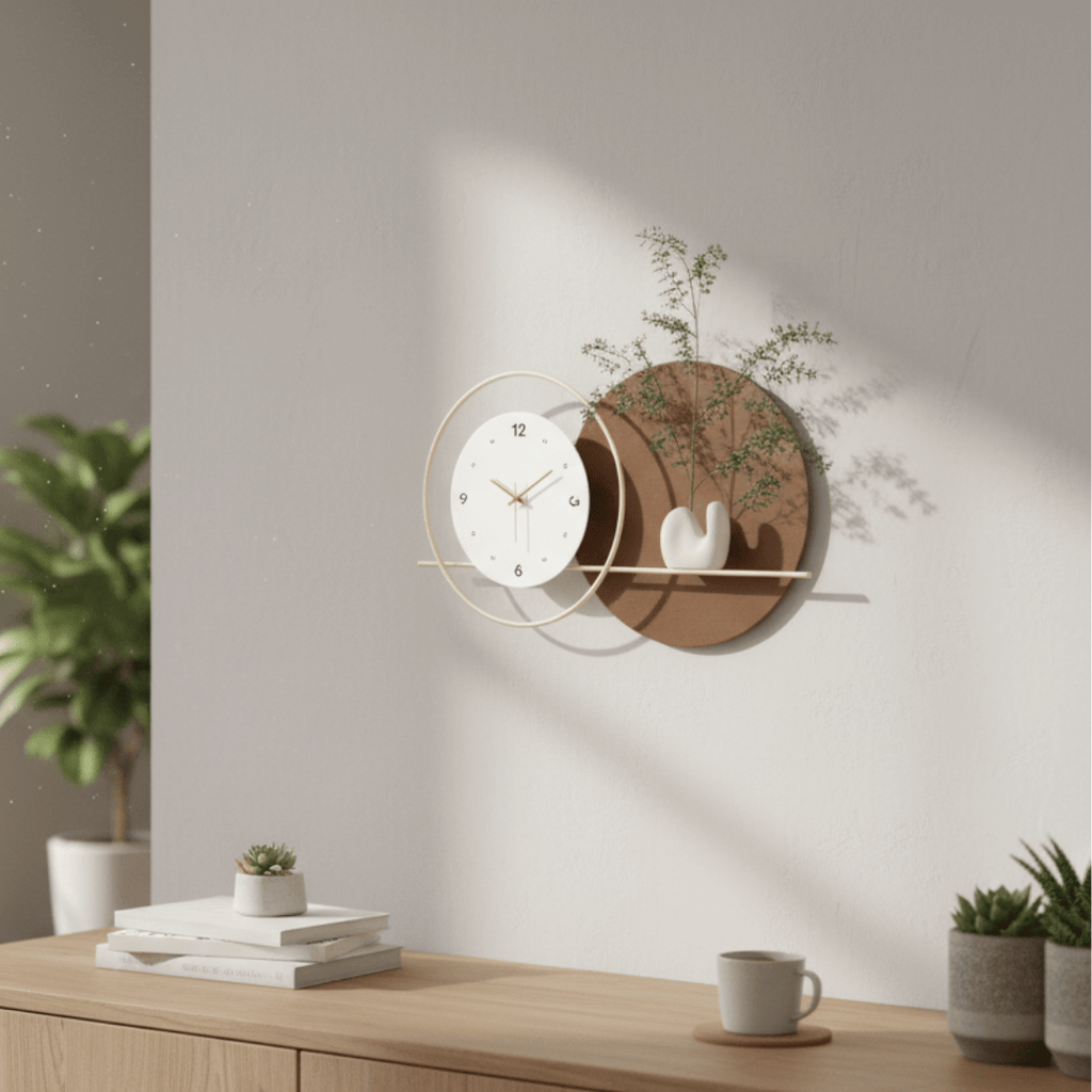 Modern & Stylish Dual-Tone Wall Clock