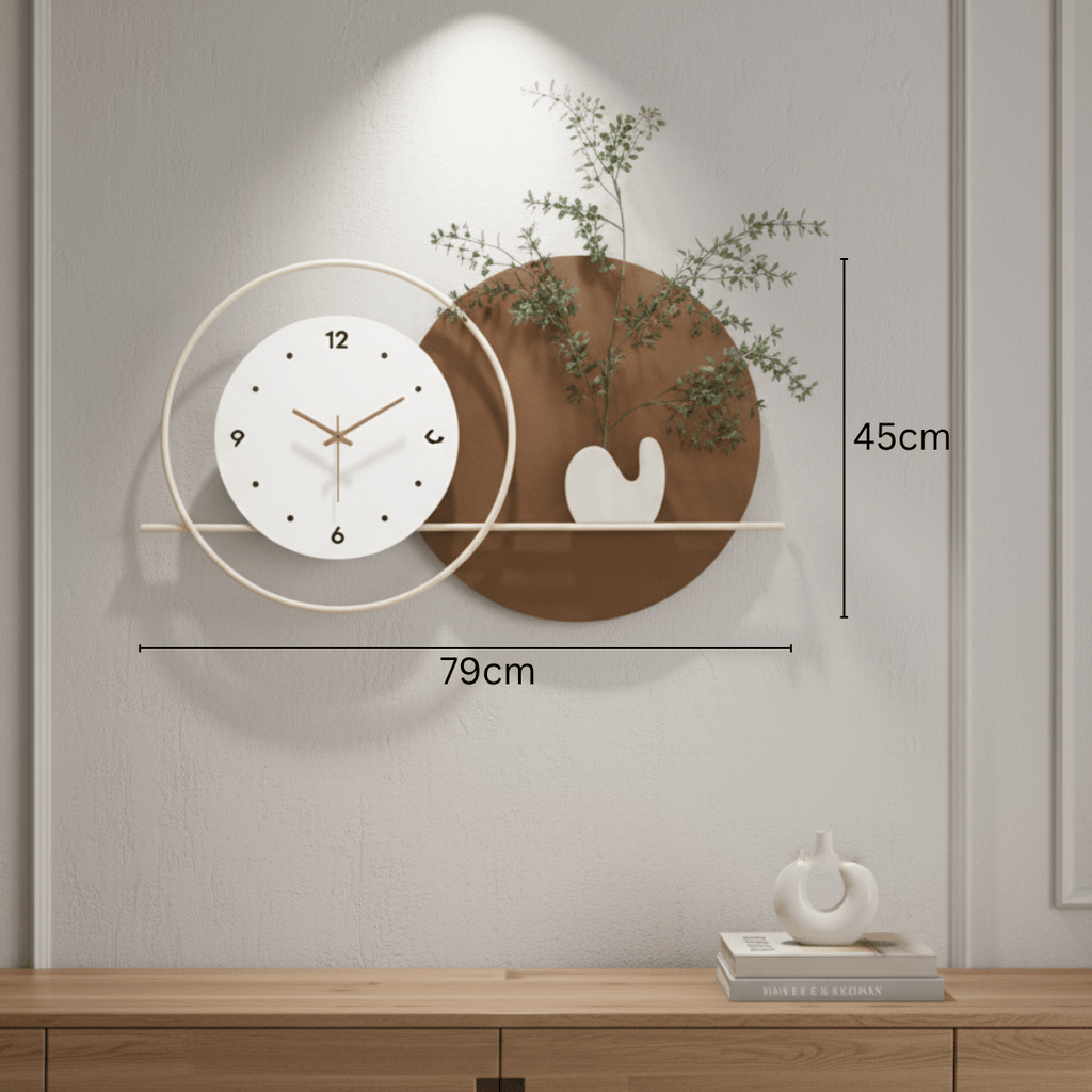 Modern & Stylish Dual-Tone Wall Clock