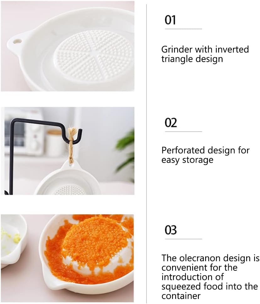 Multi-Purpose Ceramic Grater for Cheese & Vegetables(11cm)