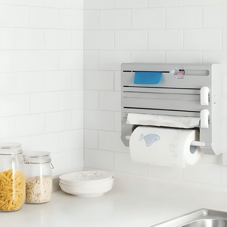 Multifunctional Paper Towel & Wrap Dispenser