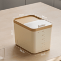 Durable Plastic Dry Food Storage Container with Push-Pull Lid