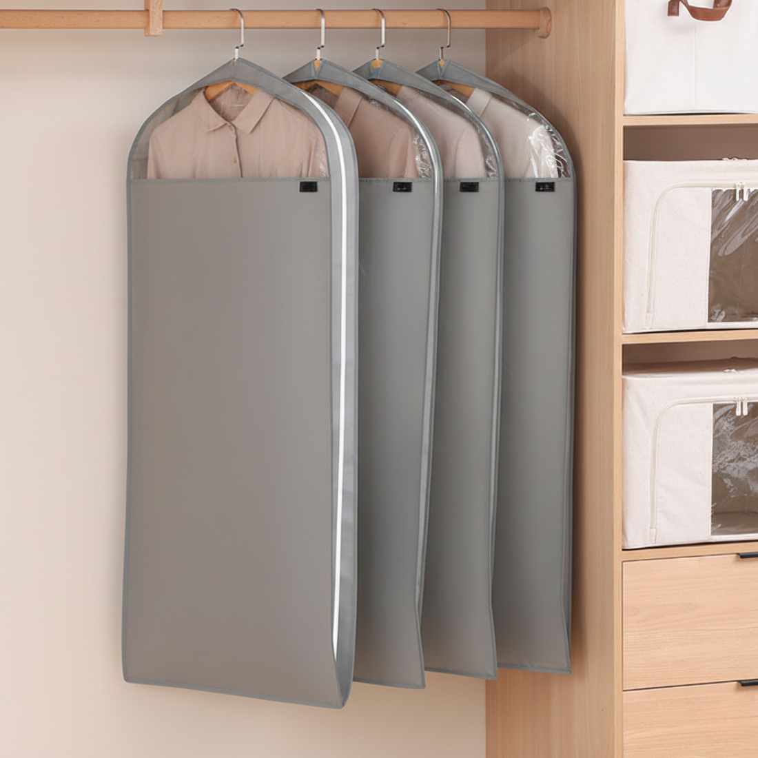 Premium Closet Hanging Coat & Suit Cover Bag