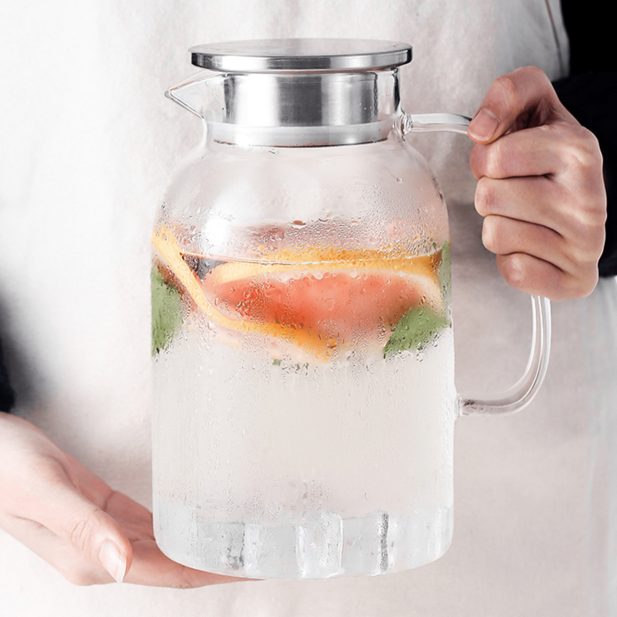 Multi-Purpose Large Capacity Heat-Resistant Borosilicate Glass Kettle - 1800ml