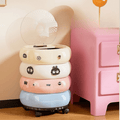 Premium Trash Can with Lid and Wheel (35cm)