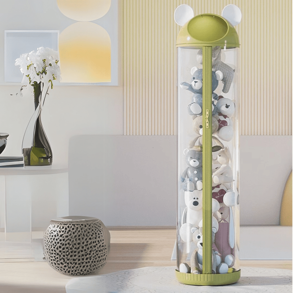 Multi-Functional Transparent Toys Storage Tube with Zipper(30cm)