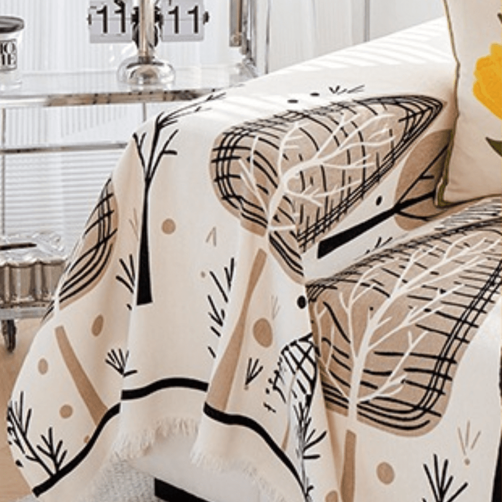 Elegance Chenille Sofa Cover : [EM-SC-28] Style-3