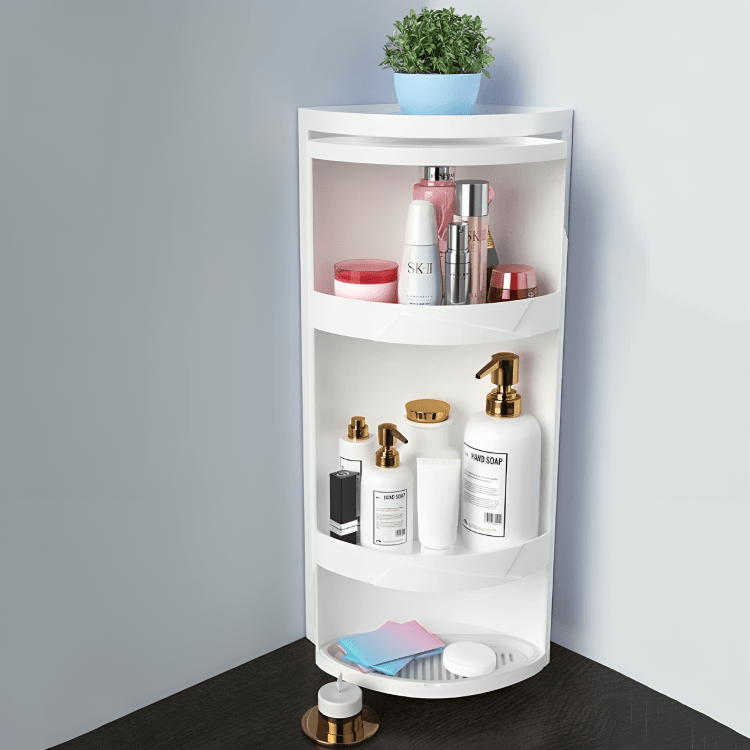 Multifunctional 360° Rotating Triangle 3 Layers Storage Cabinet(60cm)