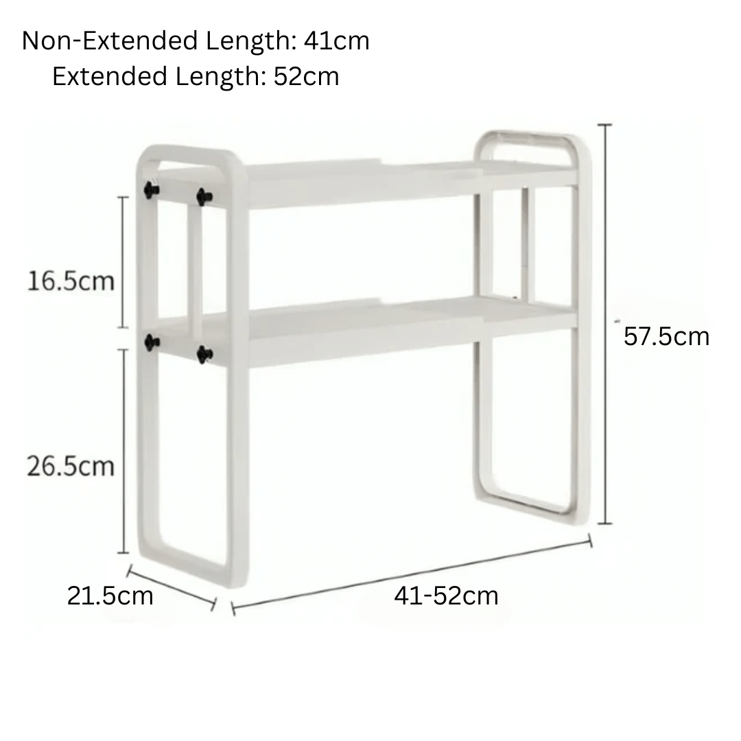 Multipurpose Heavy-Duty Extendable Kitchen Storage Rack