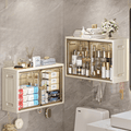 Multi-Purpose Space Saving Wall Mounted Storage Organizer With Hooks