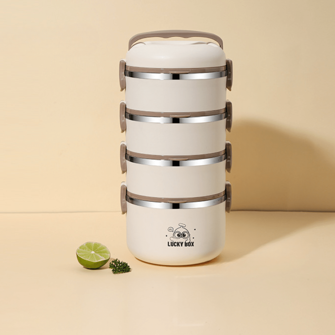 Multi-Compartment Stainless Steel Insulated Lunch Box