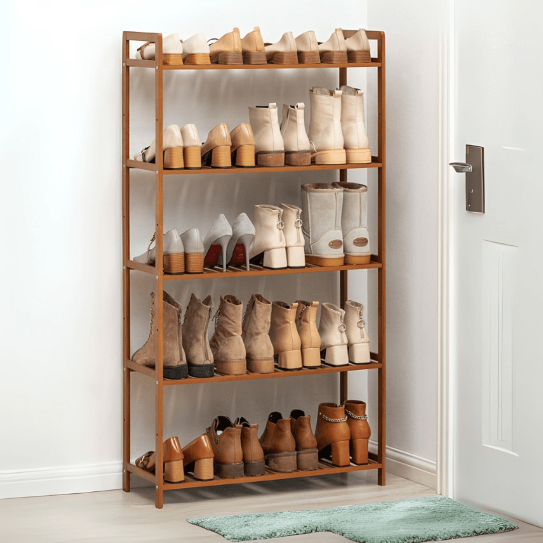 Multi-Purpose Bamboo Wood Floor-Standing Storage Rack (68cm)