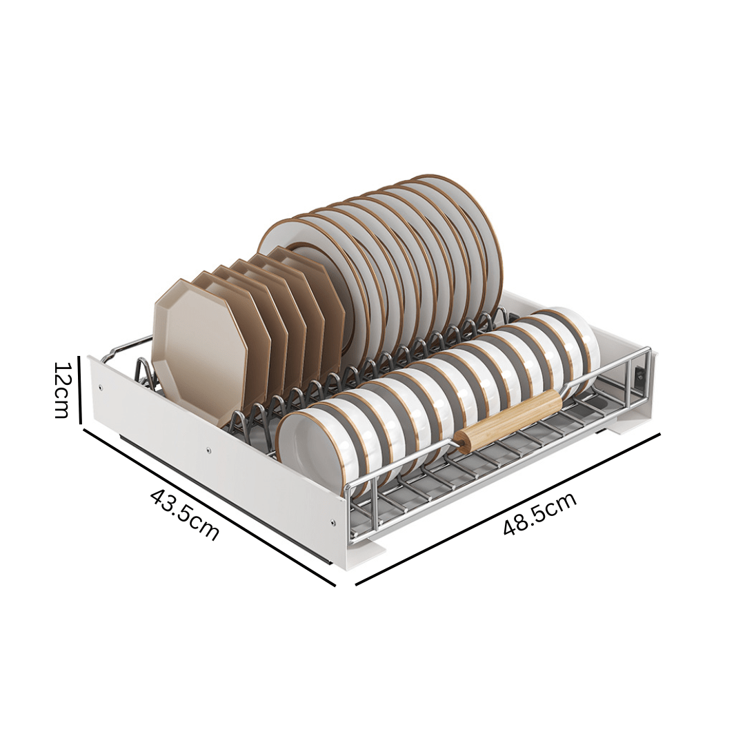 Multi-Functional Carbon Steel Sliding Dish Rack