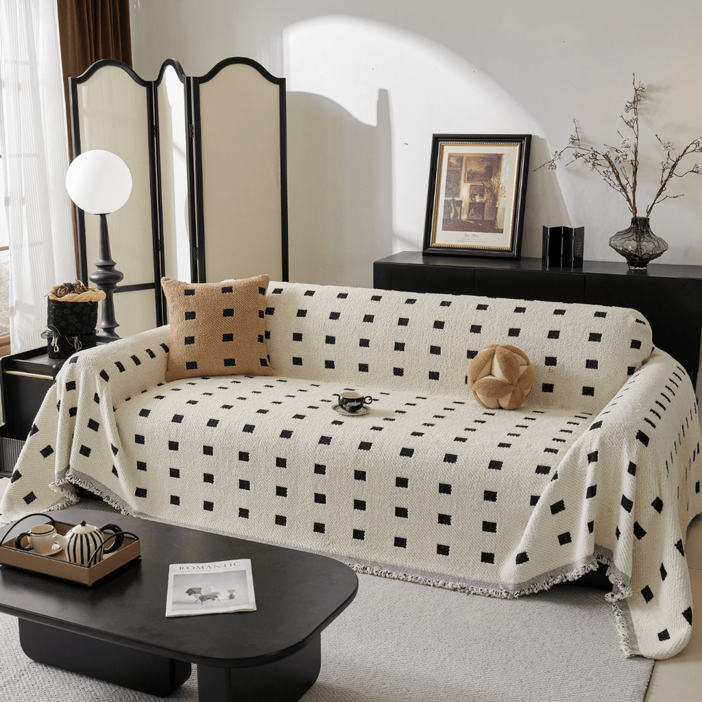 Multi-Purpose Plush Chenille Anti-Slip Full Sofa Cover