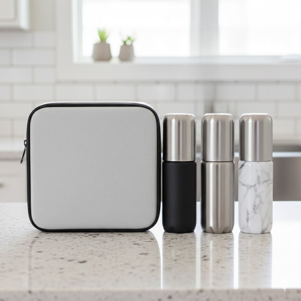 TSA Approved Leakproof 3 Traveling Bottle Set With Pouch