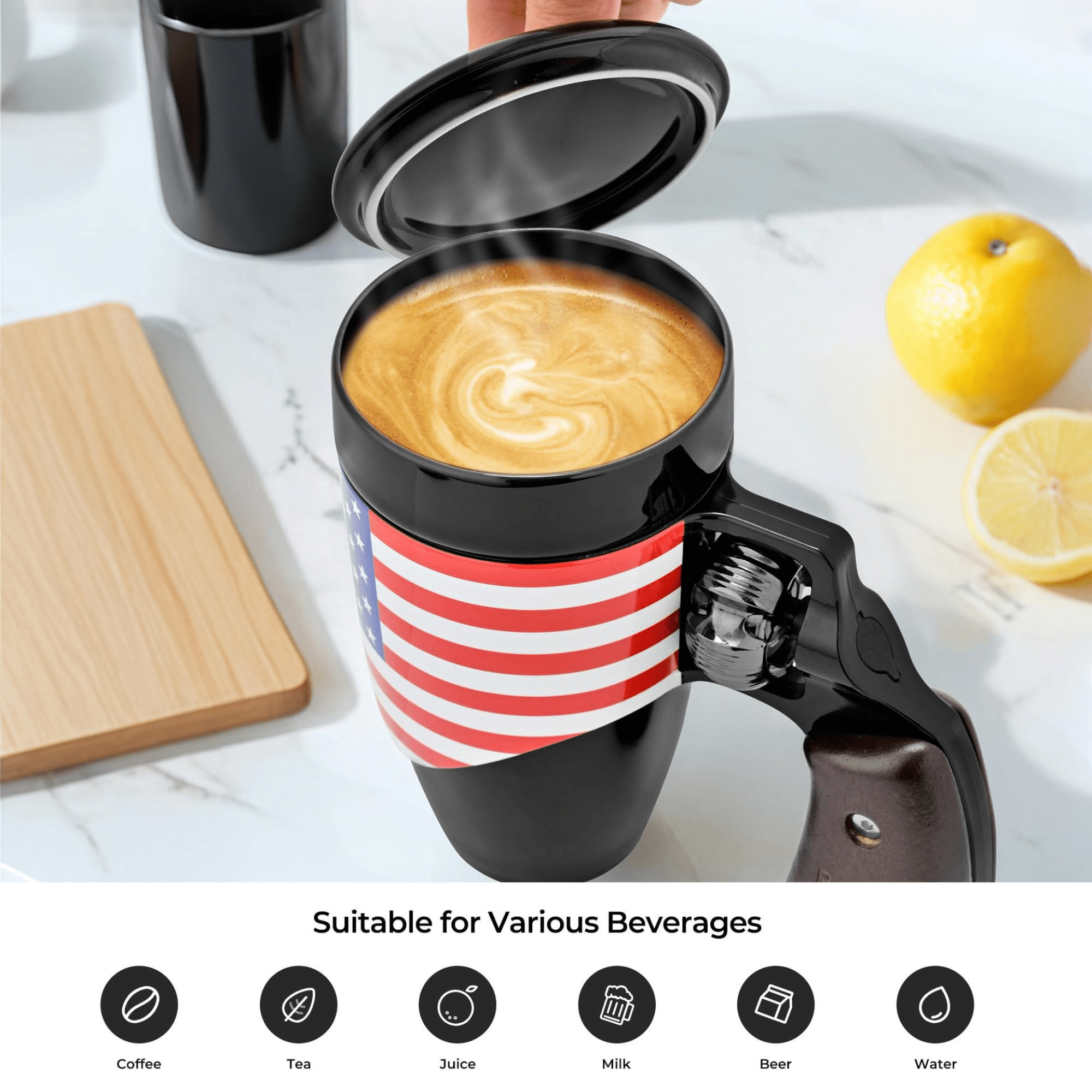 Multi-Purpose Unique Ceramic Gun Mug with Revolver Handle - 500ML