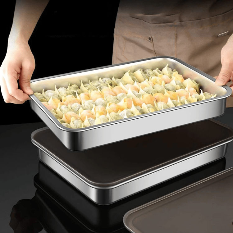 Stainless Steel Food Preservation Box with Dust Free Silicone Lid