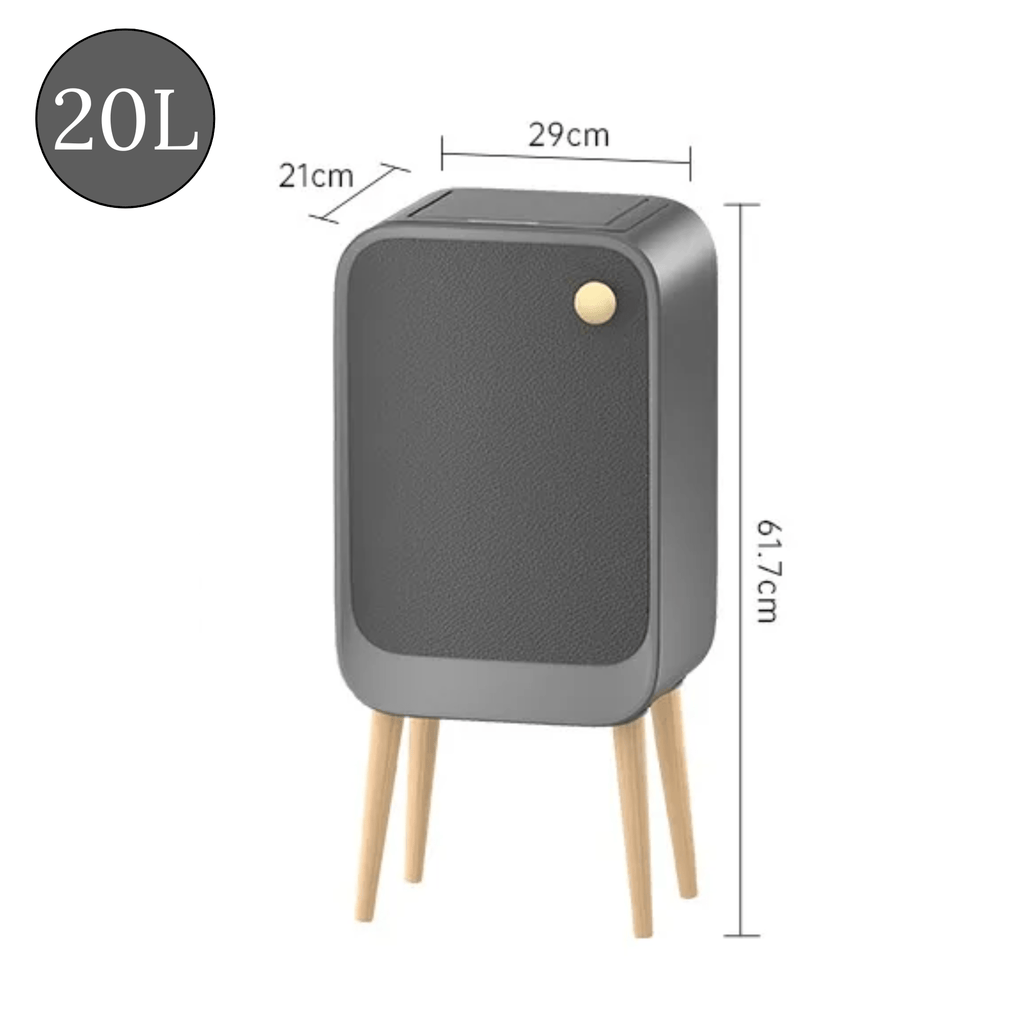 Premium Trash Can with Foot for Bedroom & Hall