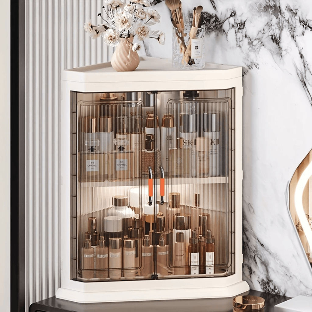 Multifunctional Plastic Triangle Corner Storage Cabinet