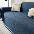 Elegance Chenille Sofa Cover : [EM-SC-04] (Dark Blue)