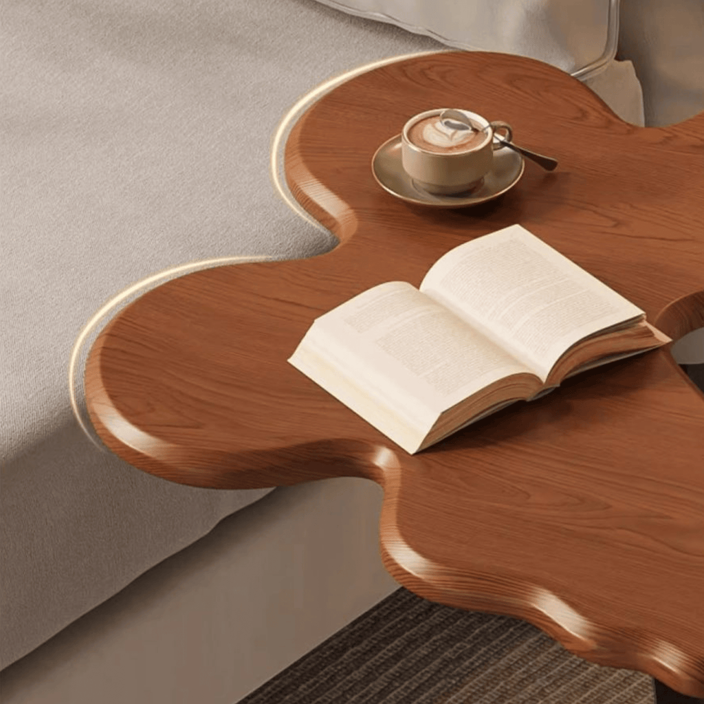 Multi-Purpose Metal Butterfly Bedside Table with Rounded Safe Corners (30cm)