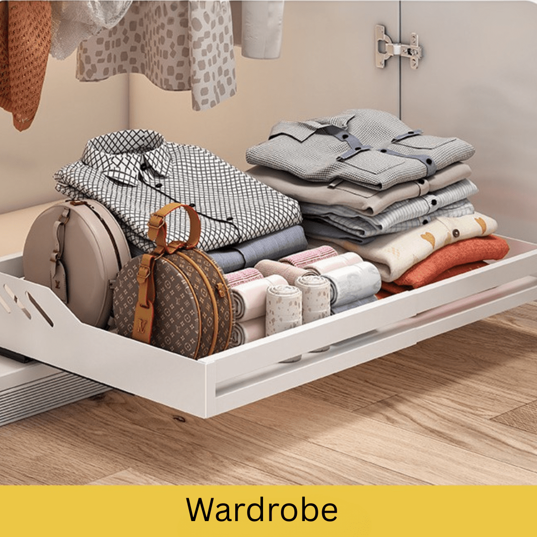 Multi-Purpose Carbon Steel Telescopic Slide-Out Storage Rack