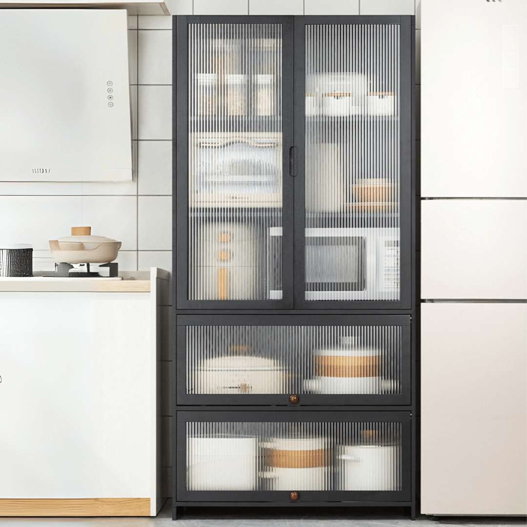 Multipurpose Bamboo Wood Kitchen Storage Rack(80cm)