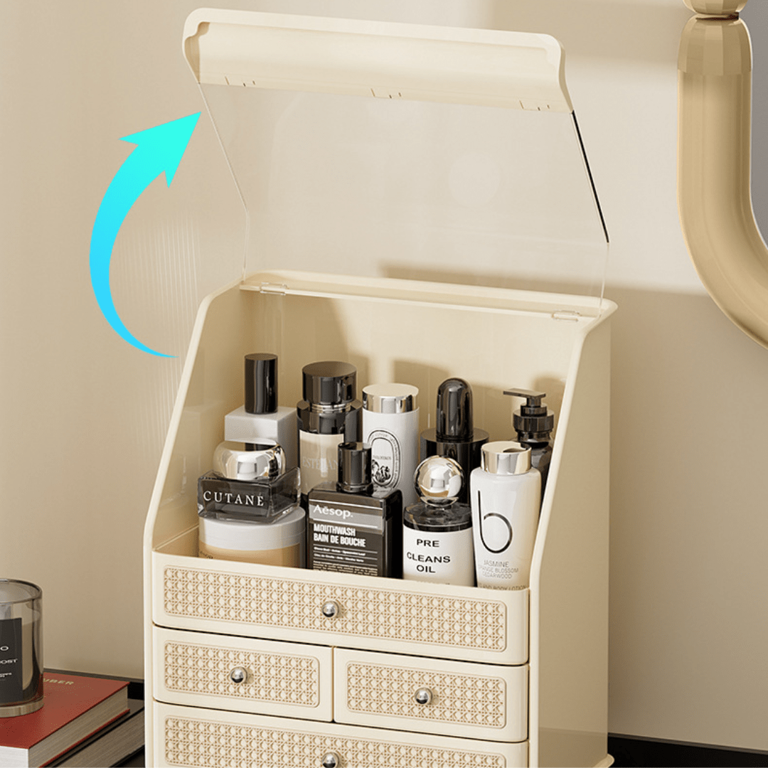 Multi-Layer Drawer Organizer Box for Cosmetics & Jewelry Storage