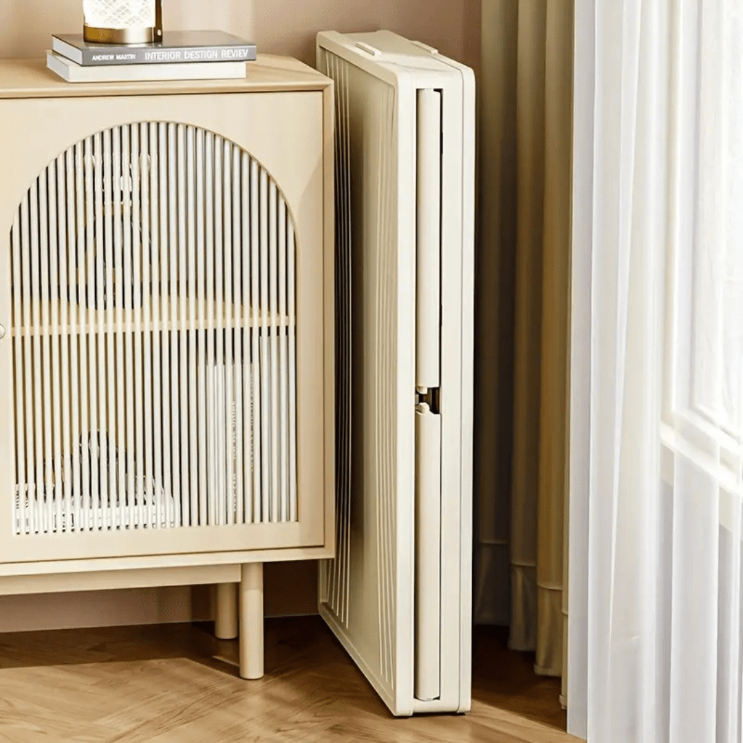 Multi-Layer Plastic Storage Cabinet with Lid & Wheels