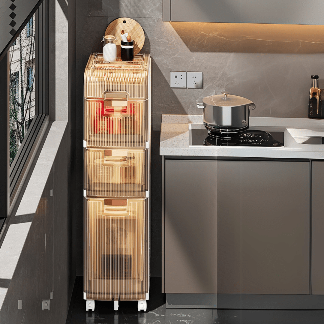 Multipurpose Plastic Bathroom Storage Cabinet