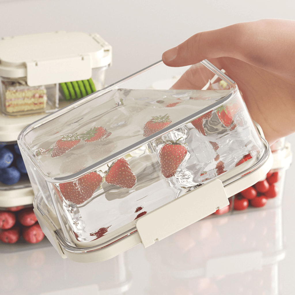 Multi-Purpose Leakproof Food Storage Container with Compartments