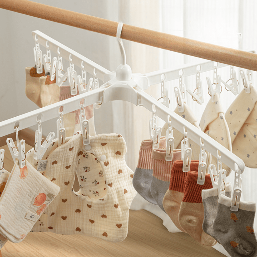 Multi-Layer Indoor Rotatable Floor Standing Clothes Drying Rack(74cm)