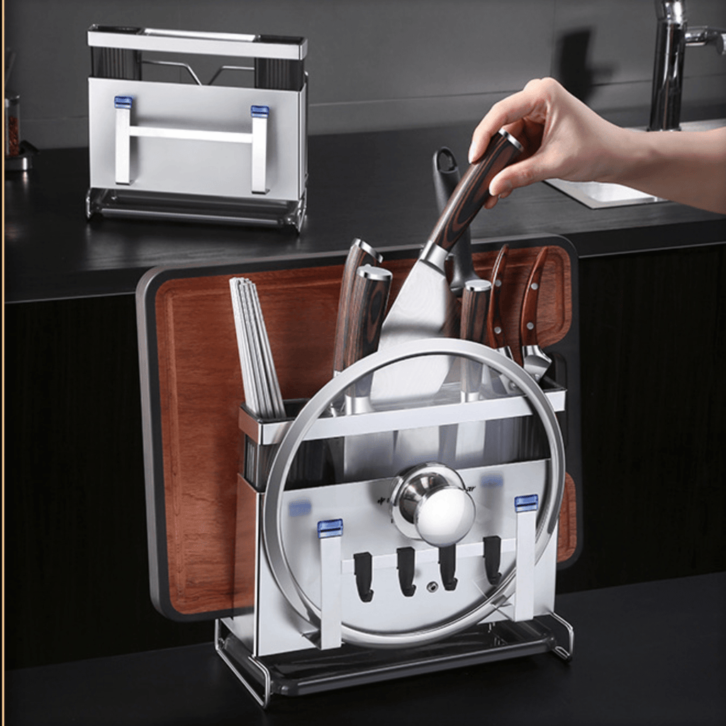 Space-Saving Knife Organizer Rack