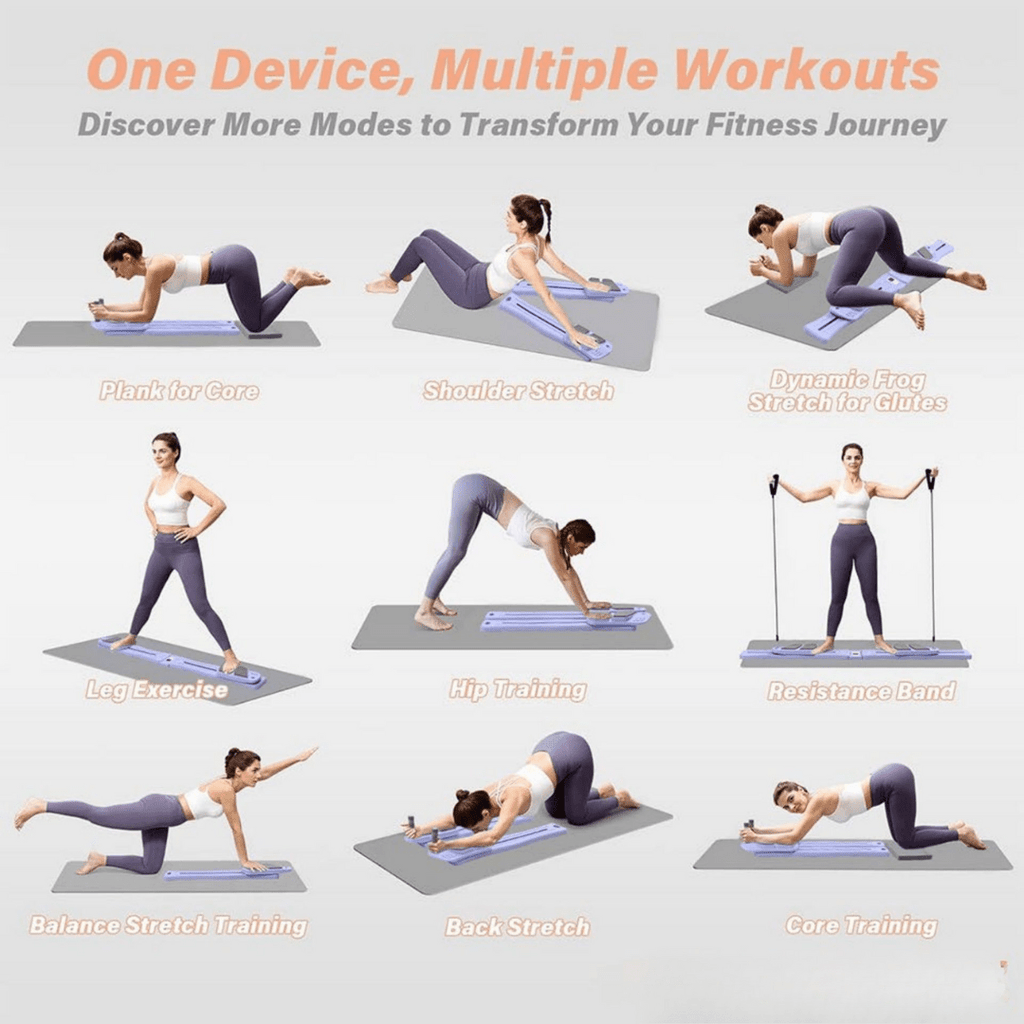 Multifunctional Smart Pilates Abdominal and Chest Shaping Fitness Board (120 cm)