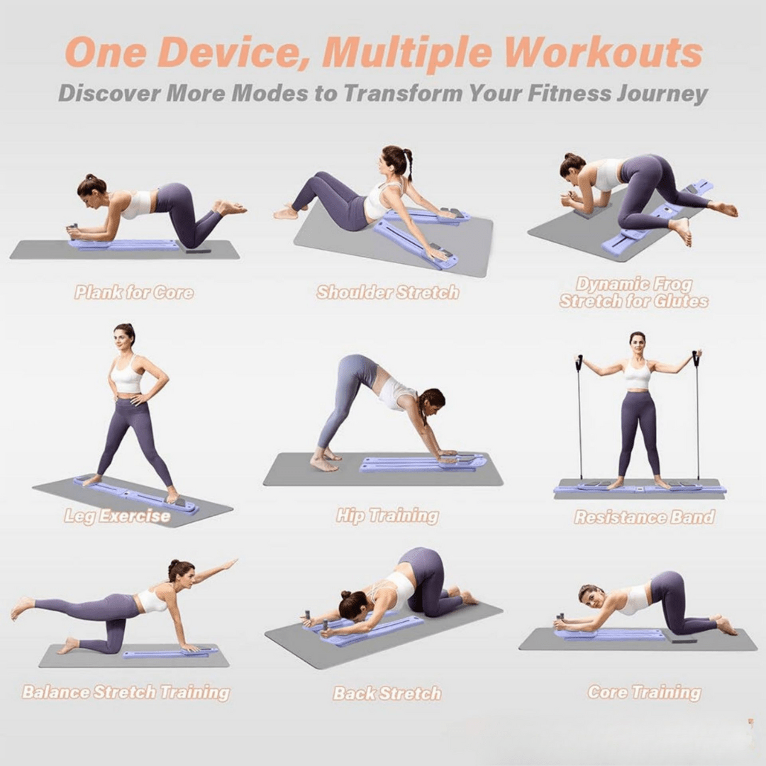 Multifunctional Smart Pilates Abdominal and Chest Shaping Fitness Board (120 cm)