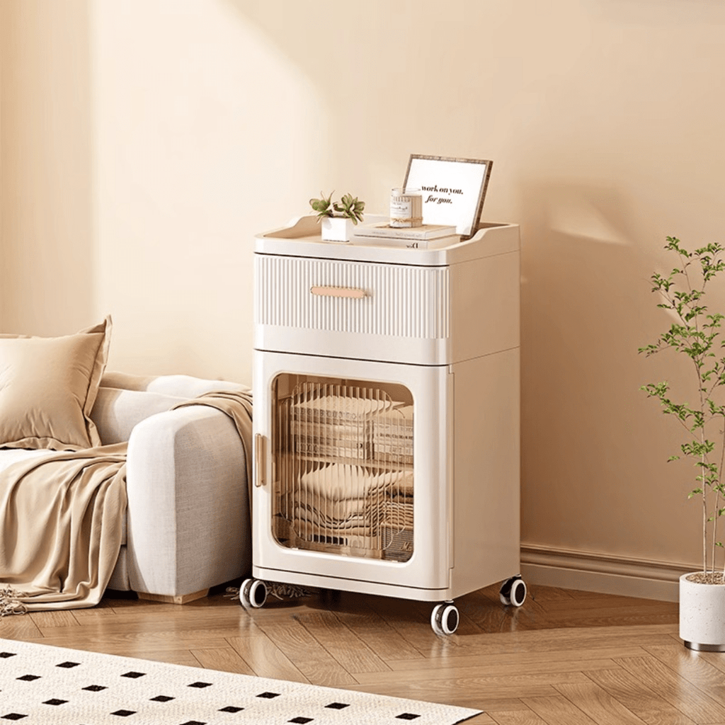 Multifunctional Plastic Movable Storage Cabinet(42cm)