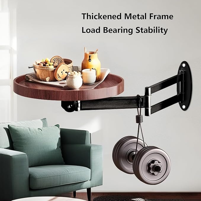 Multi-Purpose 180° Moveable Flip Down Wall Mounted Table (43cm)