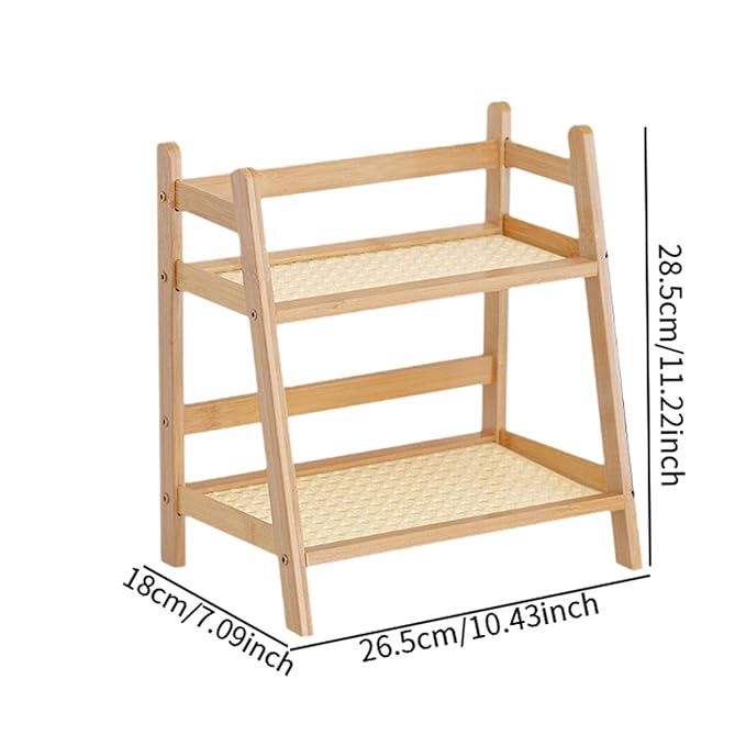 Multipurpose 2-Tier Countertop Storage Organizer (28cm)
