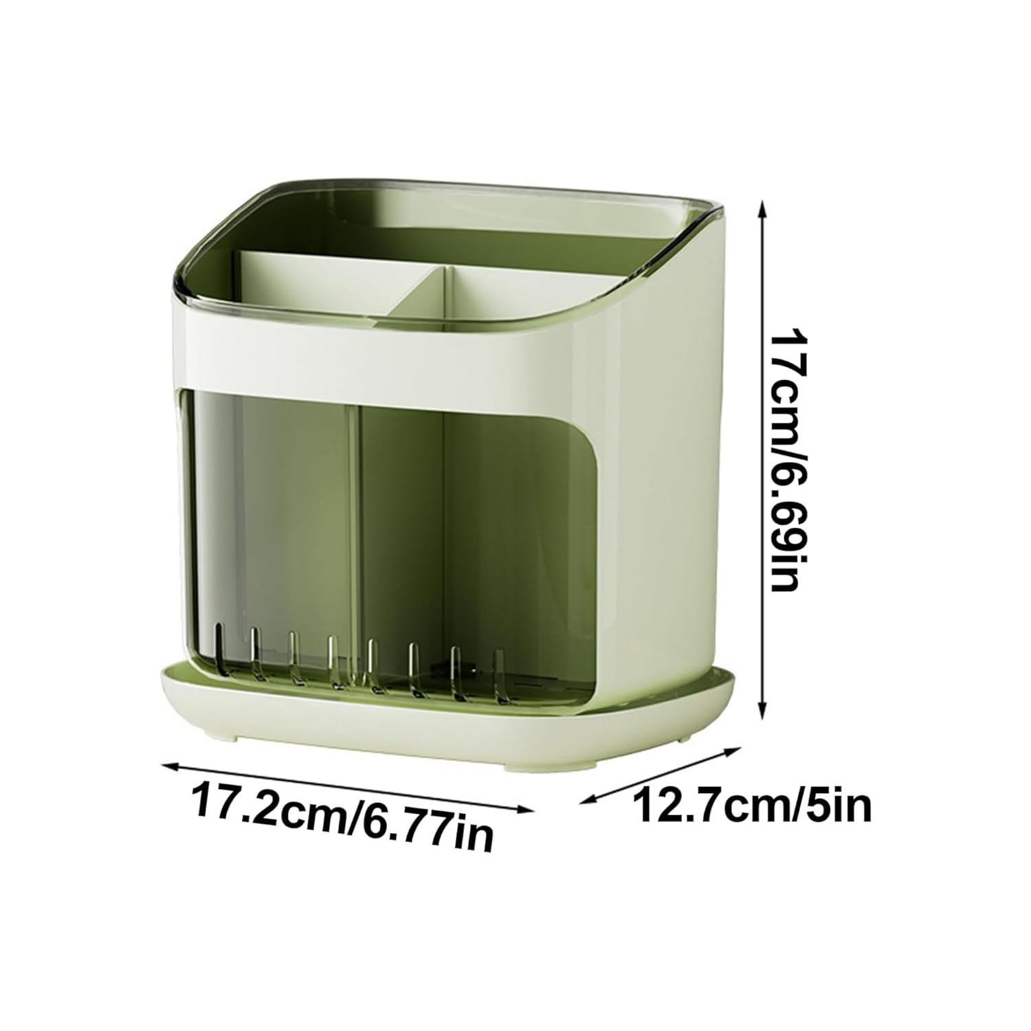 Multi-Compartment Utensil Organizer Stand