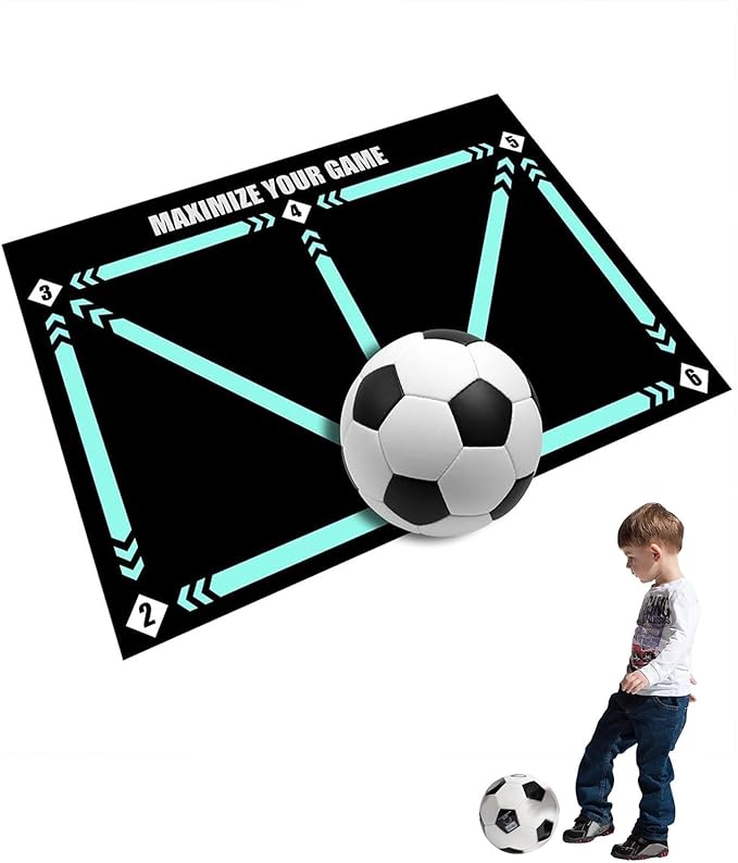 Non-Slip Football Training Control Mat for Skill Development (90cm)