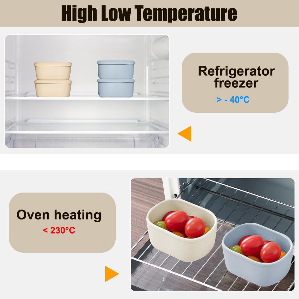 Multi-Use Silicone Food Storage Container with Lid for Daily Storage