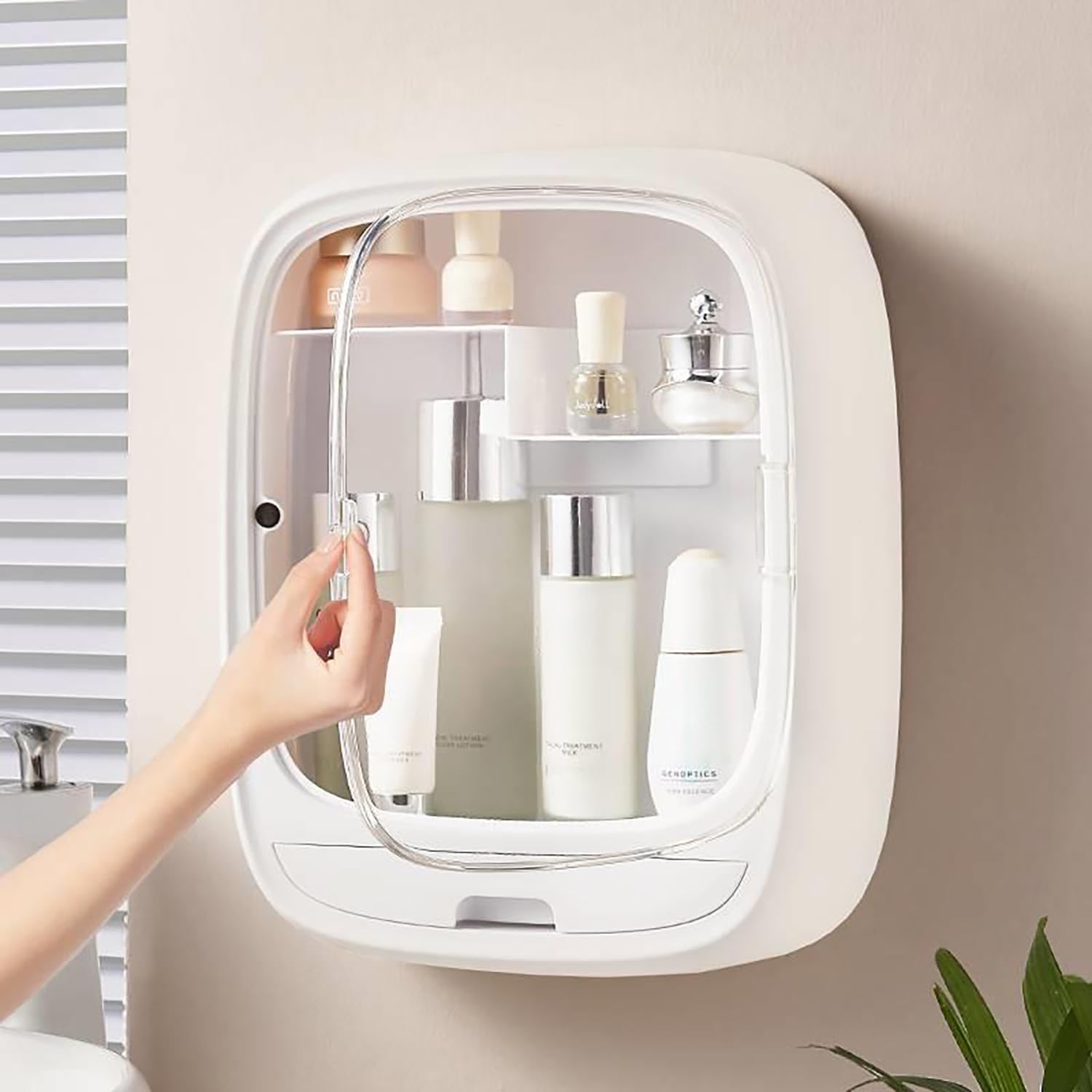 Multipurpose Wall Mounted Cosmetic Storage Box (34cm)